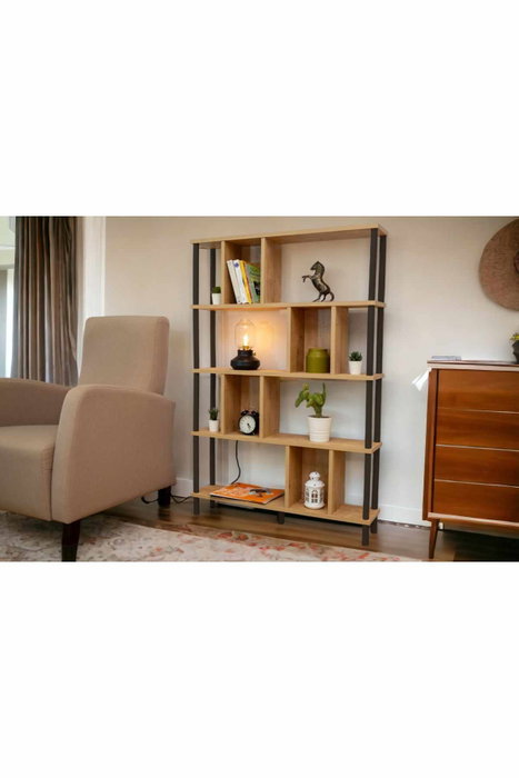 Hanah Home Peka-0045 Roble y Negro
